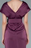 Pflaume Partykleid Satin Kurz ABK1107
