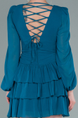 Petrolgrün Partykleid Chiffon Mini ABK1366
