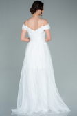 Abendkleid Lang Weiß ABU2336