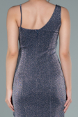 Marineblau Abendkleid Lang ABU2227