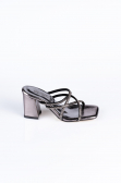 Abendschuhe mit Absatz Gespiegelt Platin AB1074