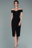 Partykleid Midi Schwarz ABK1393