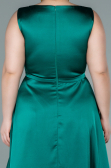 Abschlusskleid Lang Satin Smaragdgrün ABU2350