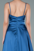Abschlusskleid Lang Satin Indigo ABU2375