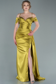 Abendkleid Lang Satin Pistaziengrün ABU2379