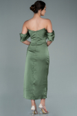 Partykleid Midi Satin Khaki ABK1404