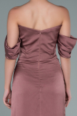 Partykleid Midi Satin Nerzbraun ABK1404