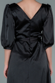 Partykleid Midi Satin Schwarz ABK1409