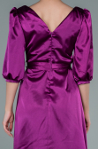 Partykleid Midi Satin Kirschrot ABK1409