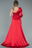 Abendkleid Satin Lang Rot ABU1715