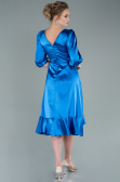 Partykleid Midi Satin Sächsischblau ABK1409