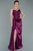 Abschlusskleid Lang Pflaume ABU370