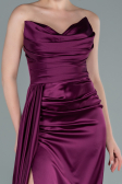 Abschlusskleid Lang Pflaume ABU370