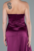 Abschlusskleid Lang Pflaume ABU370