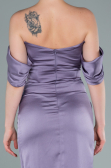 Partykleid Midi Satin Lila ABK1404