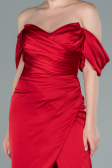 Partykleid Midi Satin Rot ABK1404