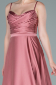Zwiebelschale Abendkleid Satin Lang ABU1601