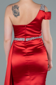Abendkleid Lang Satin Rot ABU2363