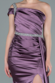 Abendkleid Lang Satin Lavendel ABU2363