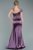 Abendkleid Lang Satin Lavendel ABU2363