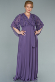 Lila Abendgarderobe İn Großen Größen Chiffon Lang ABU2071
