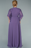 Lila Abendgarderobe İn Großen Größen Chiffon Lang ABU2071