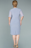 Grau Abendkleid Chiffon Kurz ABK1294