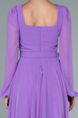 Partykleid Midi Chiffon Lila ABK1441