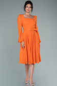 Partykleid Midi Chiffon Orange ABK1441