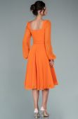 Partykleid Midi Chiffon Orange ABK1441