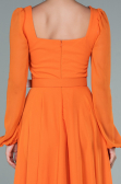 Partykleid Midi Chiffon Orange ABK1441