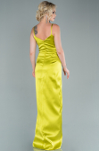 Pistaziengrün Abendkleid Satin Lang ABU564