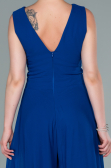 Partykleid Chiffon Sächsischblau DS1300