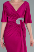 Abendkleid Lang Fuchsie ABU2443