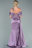 Lavendel Abendkleid Satin Lang ABU2087