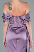 Lavendel Abendkleid Satin Lang ABU2087
