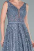 Grau Abendkleid Lang ABU2418