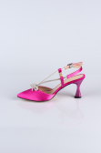 Party-Schuhe Satin Fuchsie AB1084