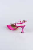 Party-Schuhe Satin Fuchsie AB1084