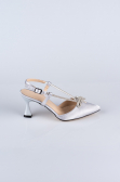 Silber Party-Schuhe Satin AB1084