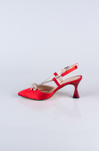 Party-Schuhe Satin Rot AB1084