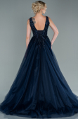Abendkleid Lang Marineblau ABU2107