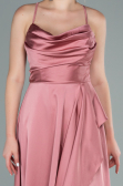 Zwiebelschale Abendkleid Satin Lang ABU1843