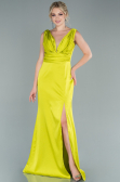 Abschlusskleid Lang Satin Pistaziengrün ABU2479