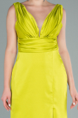 Abschlusskleid Lang Satin Pistaziengrün ABU2479