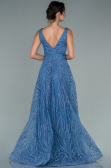 Abendkleid Lang Indigo ABU2418