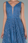Abendkleid Lang Indigo ABU2418