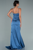 Verlobungskleid Lang Satin Indigo ABU2495