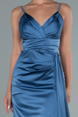Verlobungskleid Lang Satin Indigo ABU2495