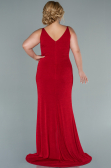 Kleider in Großen Größen Lang Rot ABU2502